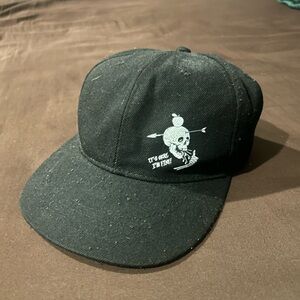 Black Cap with Skull Design